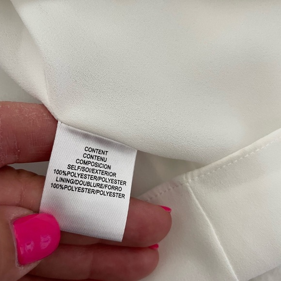 Wayf elegant White Lace-Up Women's Top - Picture 11 of 11